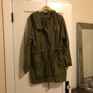 Long Parka Jacket with Hood